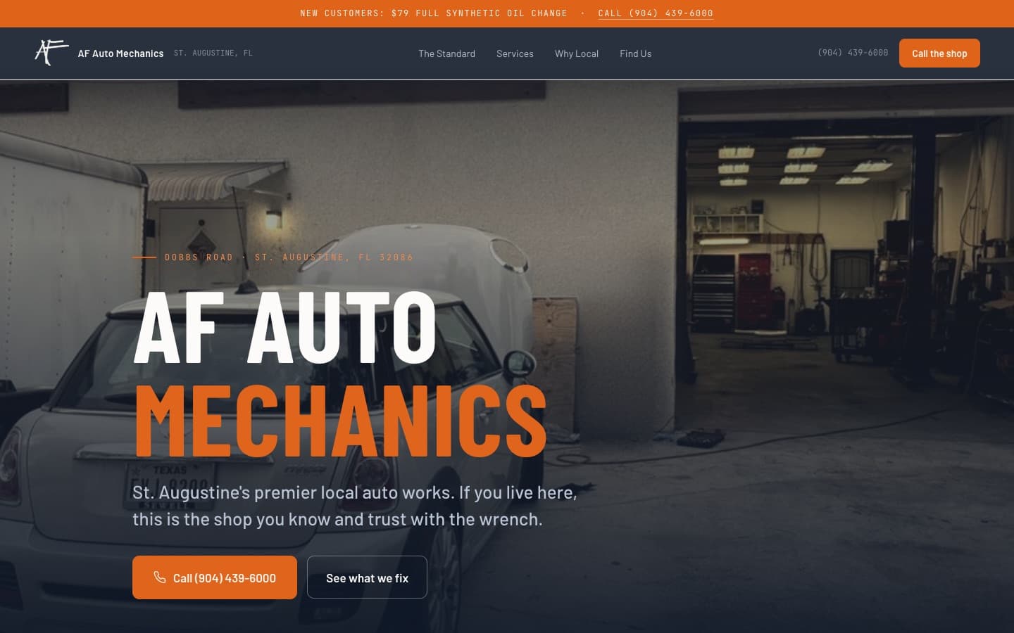 AF Auto Mechanics home page